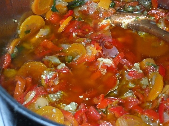 Ghiveci de legume la borcan