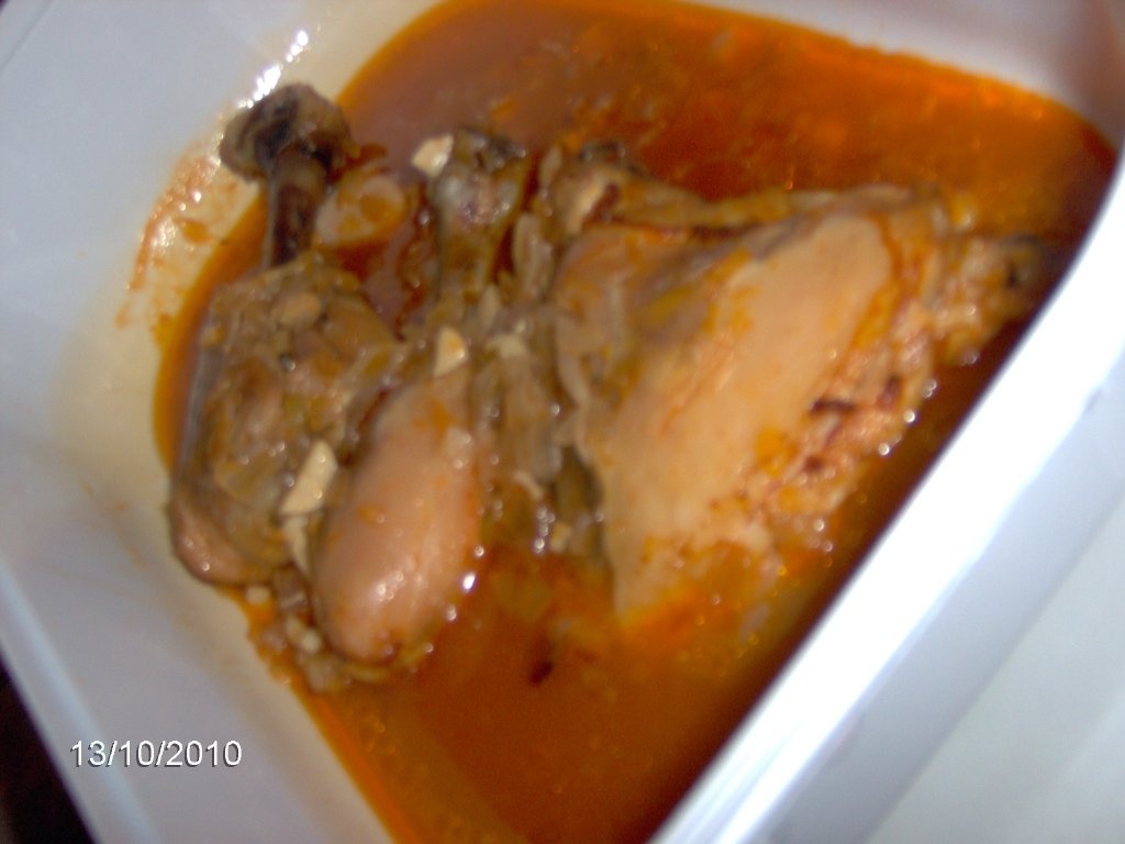 Friptura de pasare in sos de vin