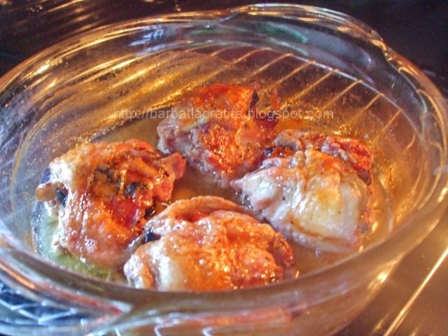 Pulpe de pui umplute cu masline, kaizer si busuioc