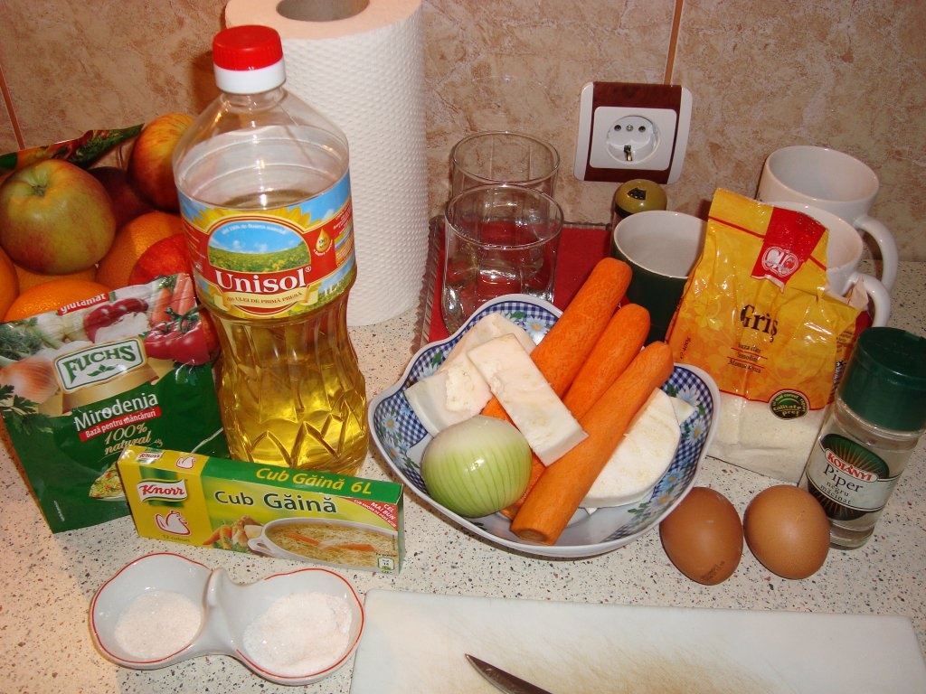 Supa cu galuste de gris