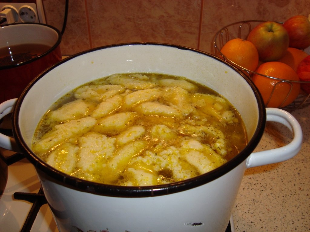 Supa cu galuste de gris