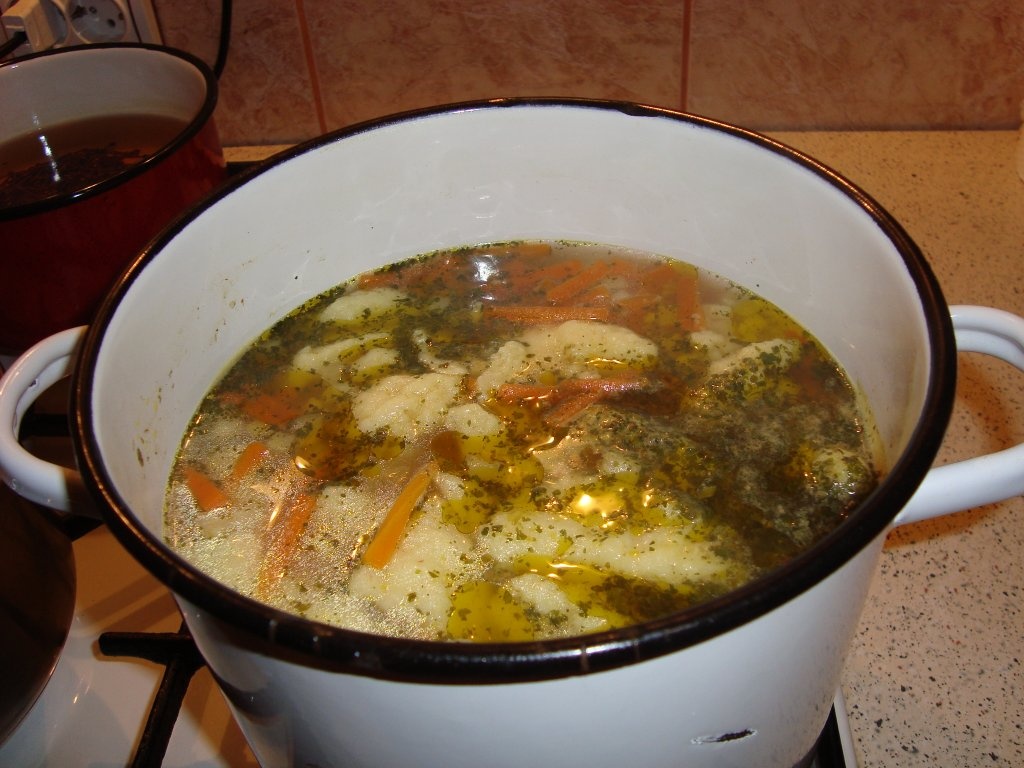 Supa cu galuste de gris