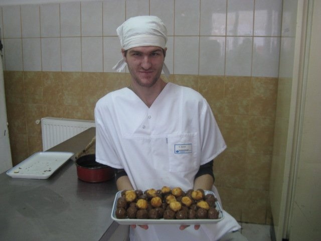 Bile de cocos cu ciocolată