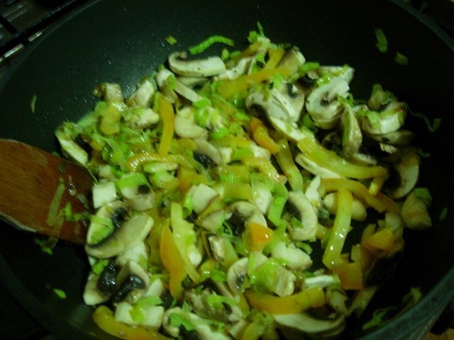 Scoici cu ciuperci si orez