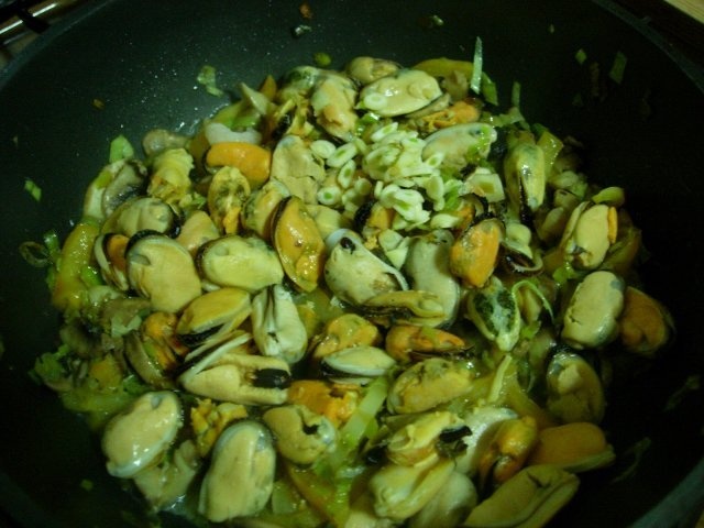 Scoici cu ciuperci si orez