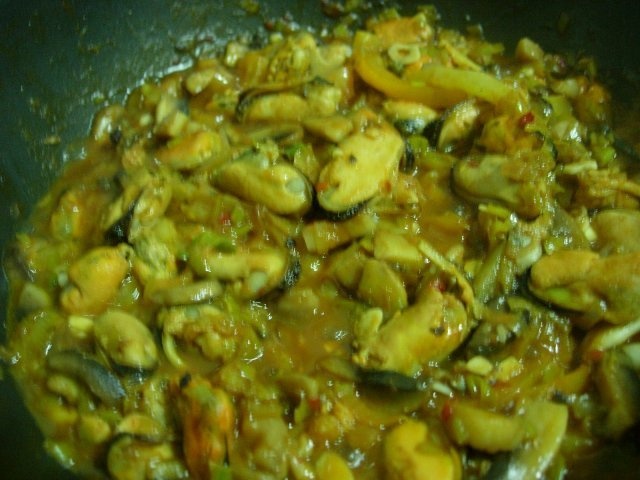 Scoici cu ciuperci si orez