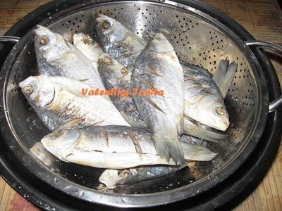 Peste sarat si uscat rasol cu legume la cuptor