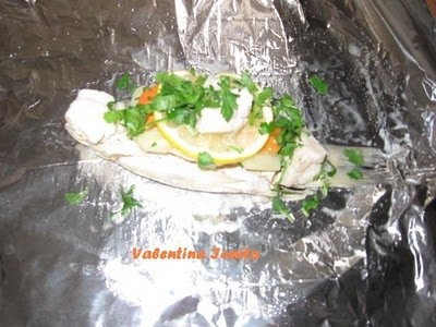 Peste sarat si uscat rasol cu legume la cuptor