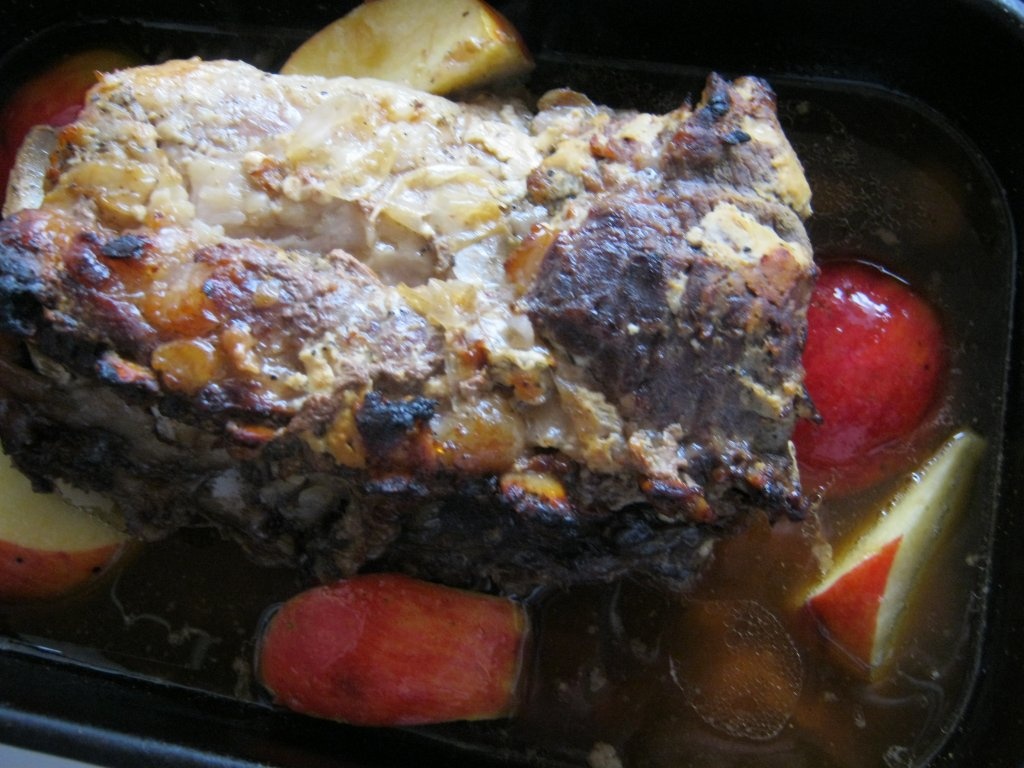Friptură de porc cu mere-pentru Crăciun-