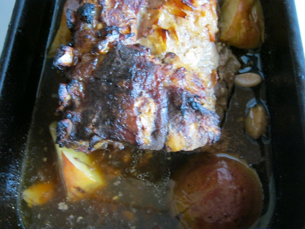 Friptură de porc cu mere-pentru Crăciun-