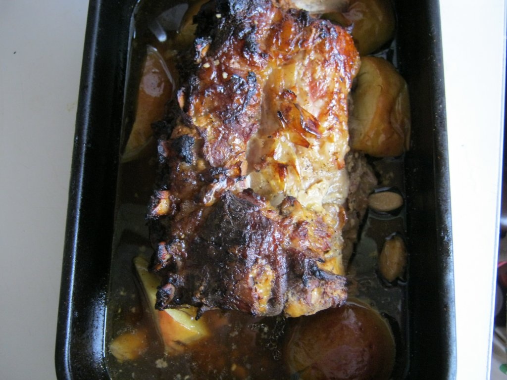 Friptură de porc cu mere-pentru Crăciun-