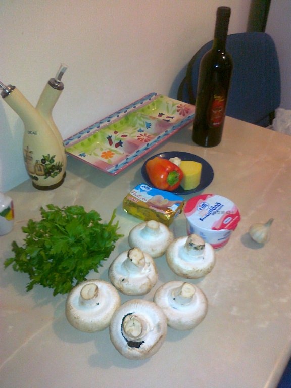 Ciuperci umplute la cuptor