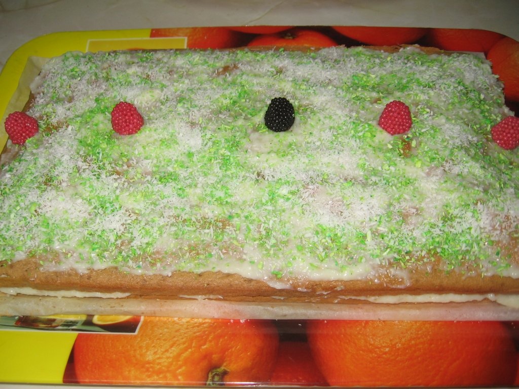 Prajitura cu blat de cafea si crema de nuca de cocos