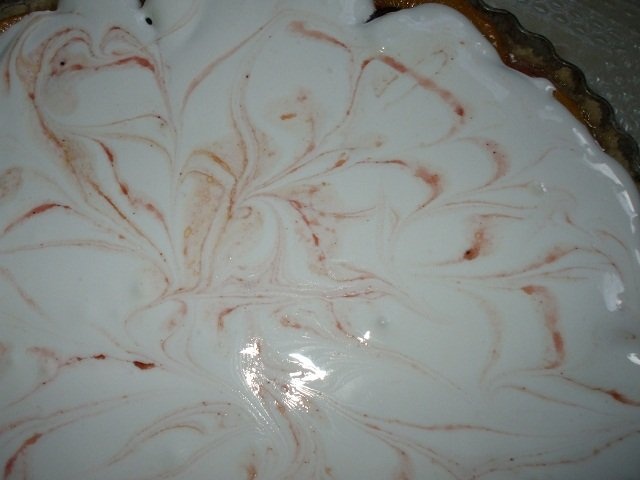 Prajitura cu fructe 3P (pere, piersici, prune)