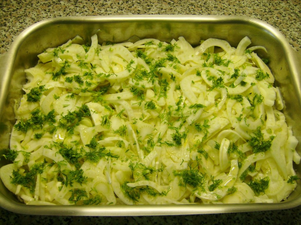 Somon la cuptor cu fenicul