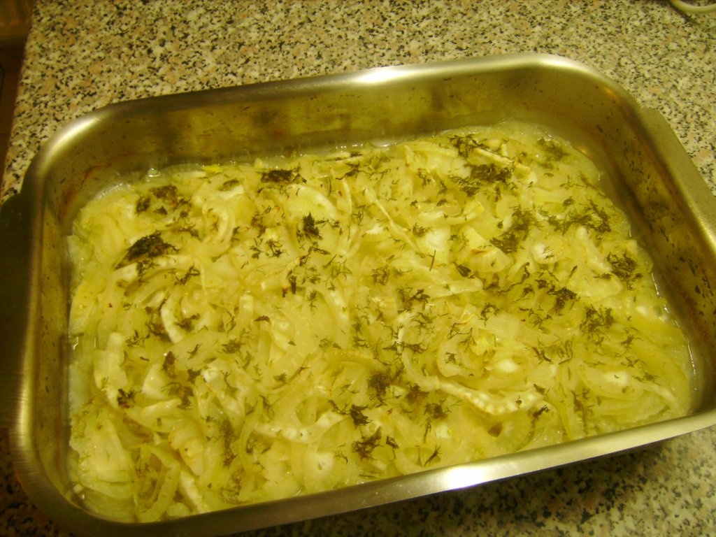 Somon la cuptor cu fenicul