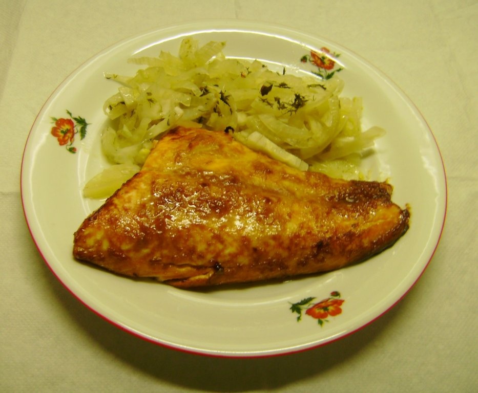 Somon la cuptor cu fenicul