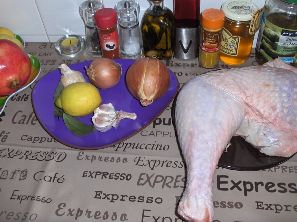 Pulpã  de  curcan la cuptor ( reteta pitarului)   (Perna de Peru à Padeiro)