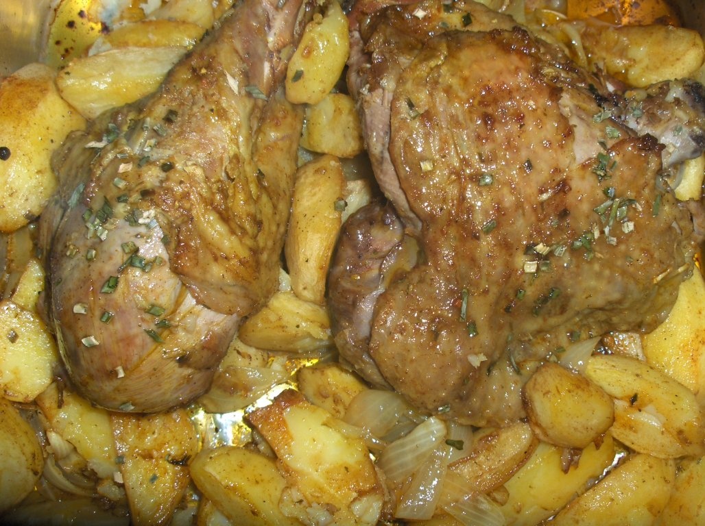 Pulpã  de  curcan la cuptor ( reteta pitarului)   (Perna de Peru à Padeiro)