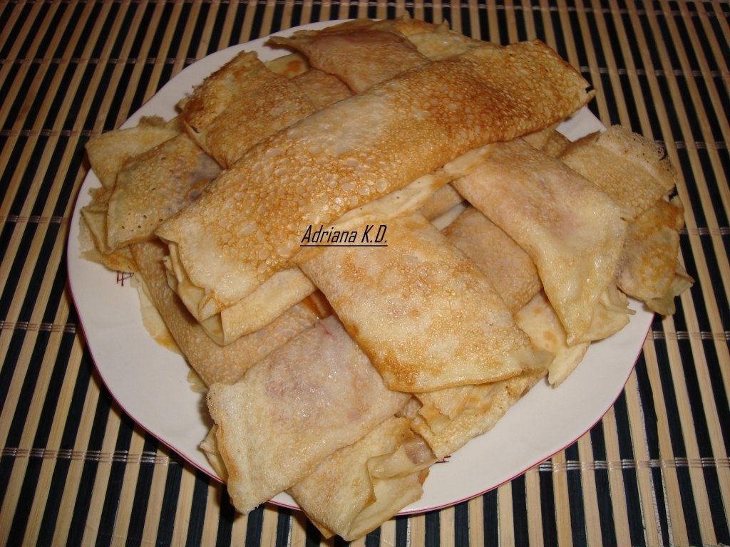 Clatite cu gem si topping