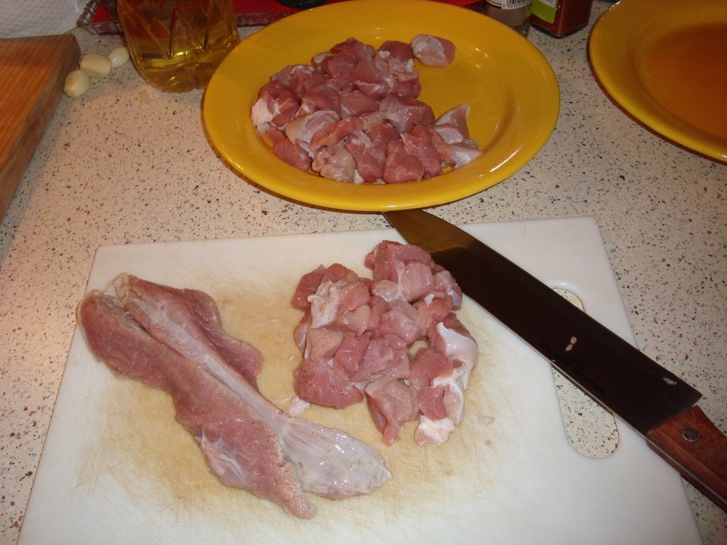 Tocanita de vitel cu piure de cartofi