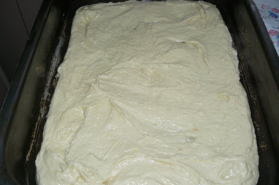 Prăjitură cu iaurt şi afine