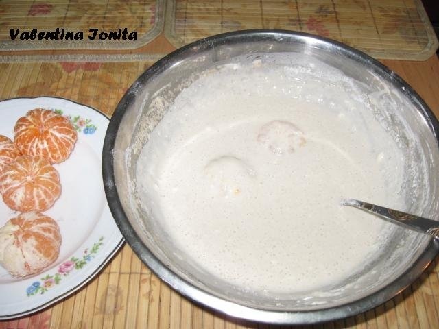 Clementine in aluat de clatite