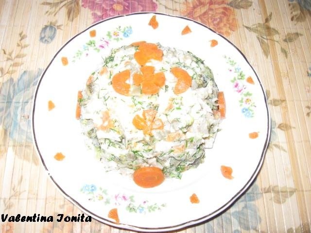 Salata de legume fierte cu maioneza de post