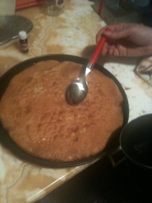 Prajitura cu visine si crema de ciocolata Ank