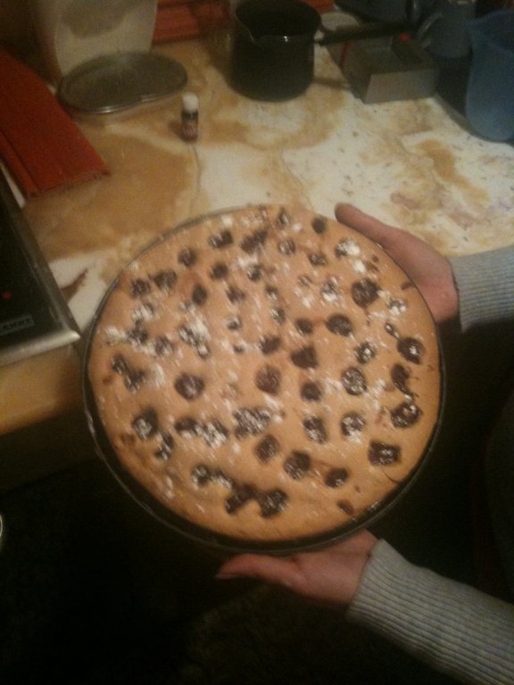 Prajitura cu visine si crema de ciocolata Ank