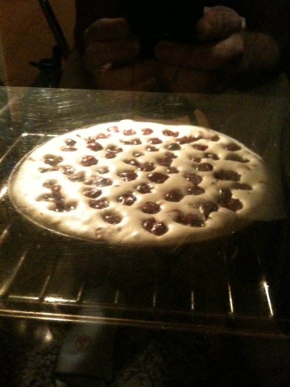 Prajitura cu visine si crema de ciocolata Ank