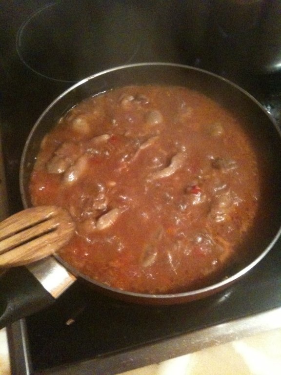 Ficatei de pui cu legume si masline ank