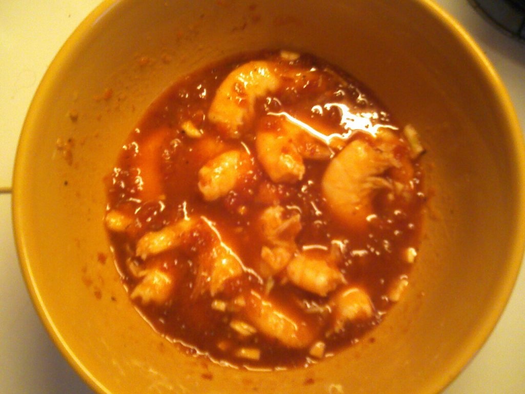 Creveţi cu sos ( şi orez)