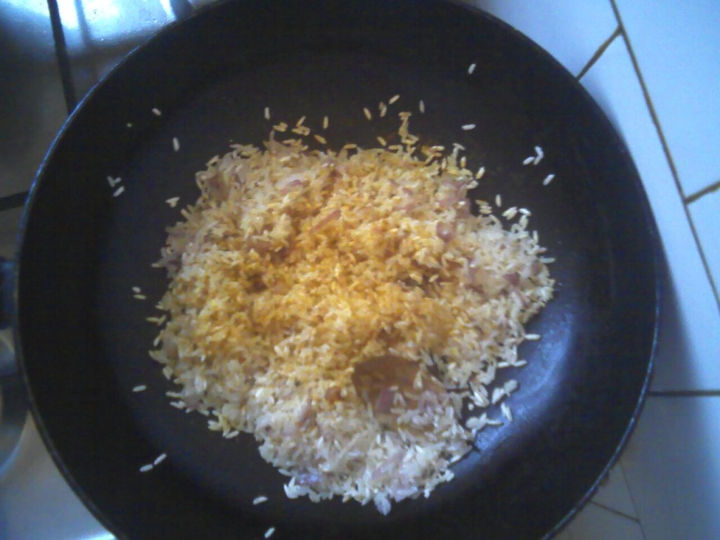 Creveţi cu sos ( şi orez)