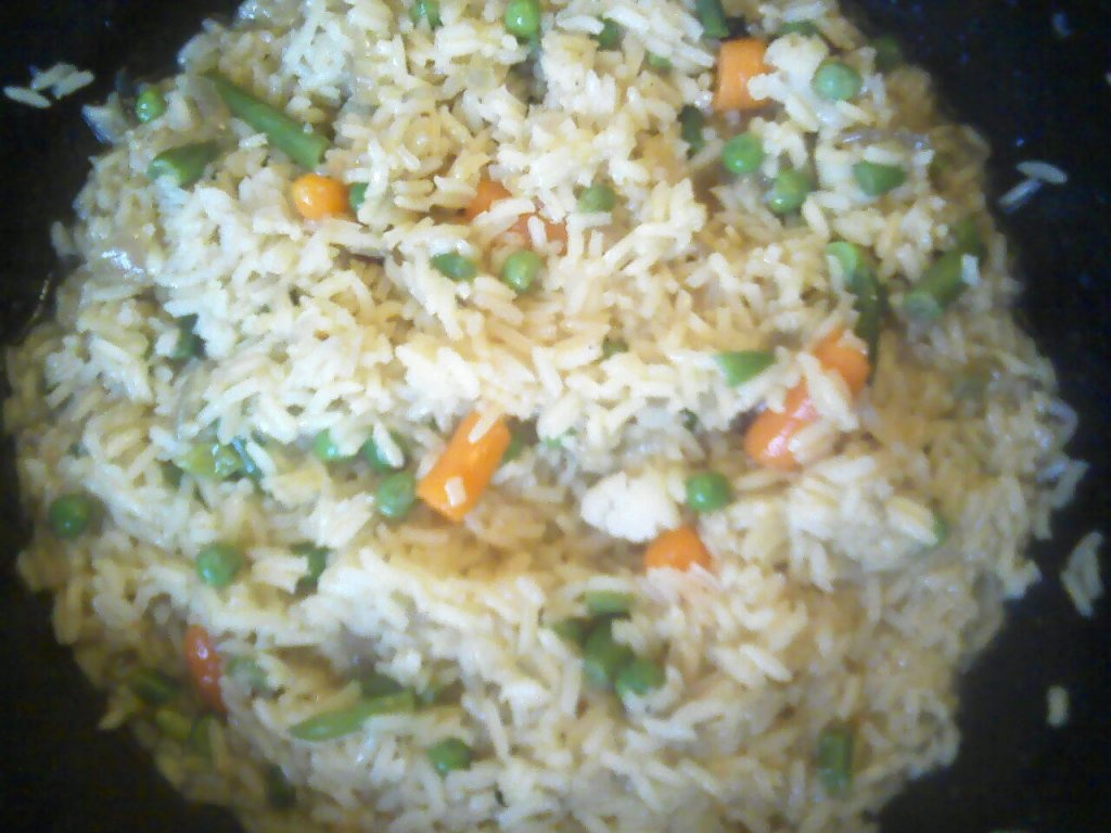 Creveţi cu sos ( şi orez)