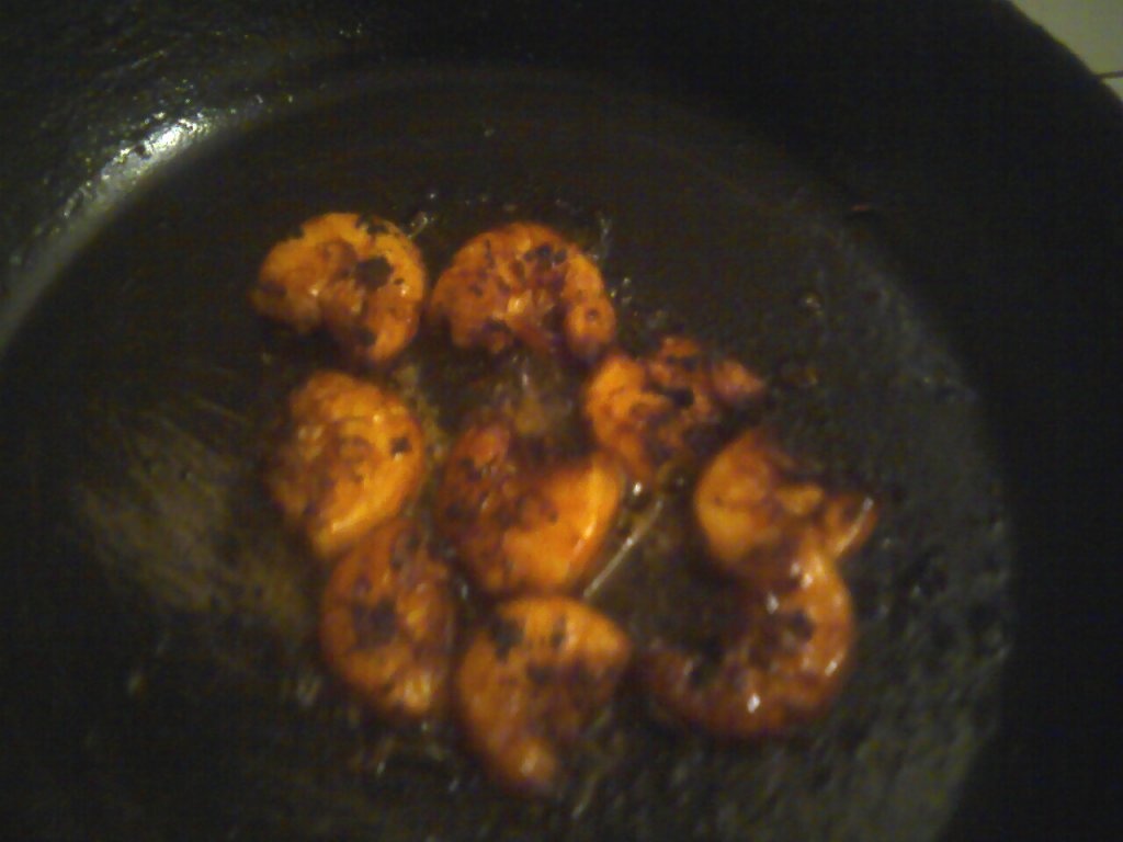 Creveţi cu sos ( şi orez)