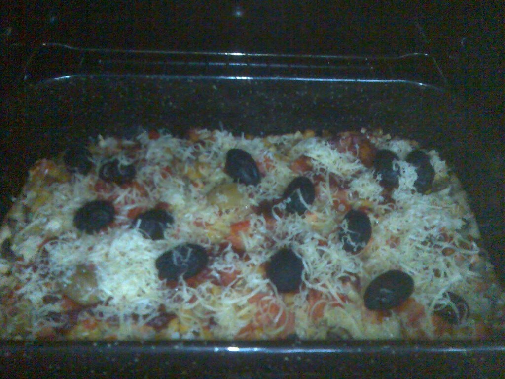 Pizza de post cu ciuperci