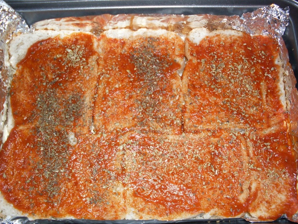 Pizza din paine feliata