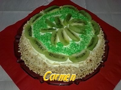 Tort kiwi cu crema de lamaie
