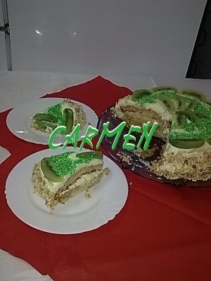 Tort kiwi cu crema de lamaie