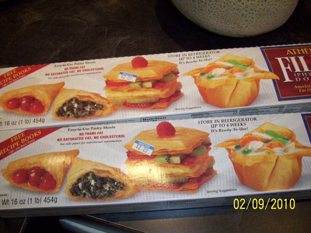 Prajitura cu foi Fillo