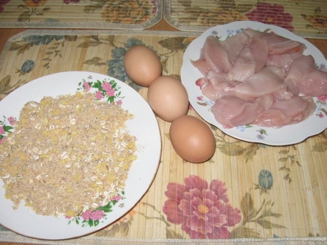 Crochete crocante din piept de pui