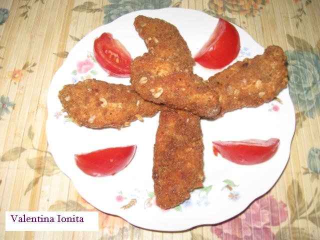 Crochete crocante din piept de pui