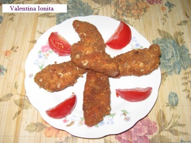 Crochete crocante din piept de pui