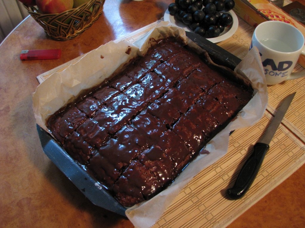 Negresa cu glazura de ciocolata