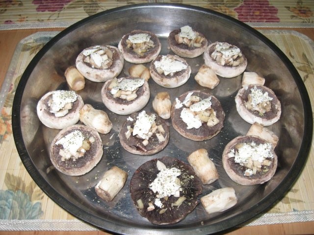 Ciuperci coapte la grill