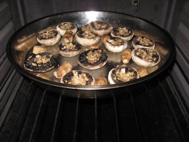 Ciuperci coapte la grill