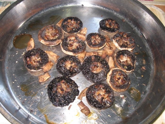 Ciuperci coapte la grill