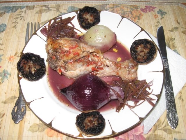 Ciuperci coapte la grill