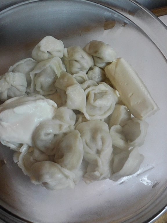 Torttelini cu unt si smantana